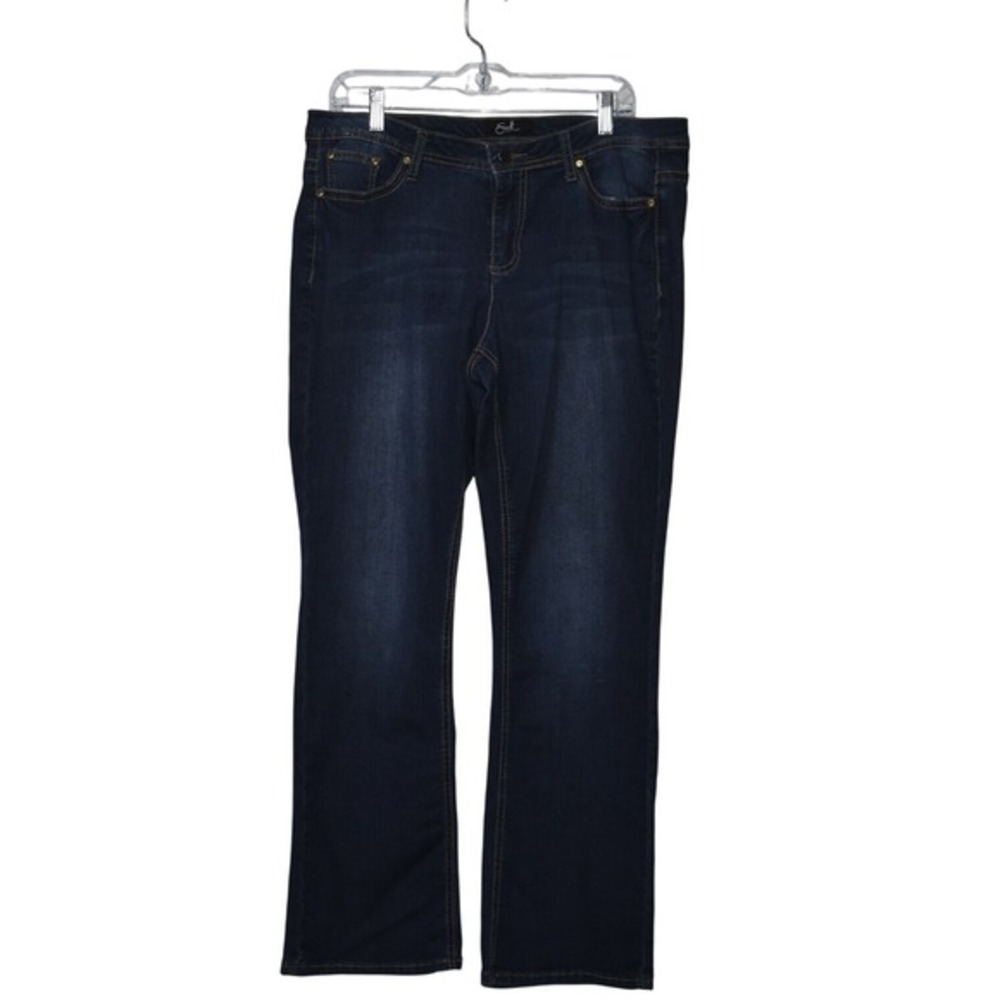 Earl Jeans Dark Wash Denim Jeans Bootcut Comfort Stretch‎ Womens Size